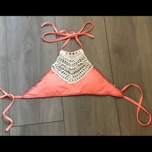 Cotton On BODY Halter Style Crochet Bikini Top